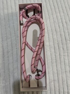 Casetify Pink Striped Rope Phone Strap